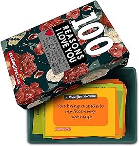 100 Reasons I Love You: Romantic Gift Box with Love Messages For Couples