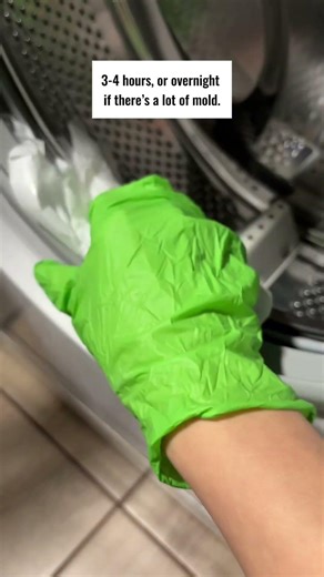 Washing Machine Cleaning Hack – Remove Mold from Gasket Easily✅