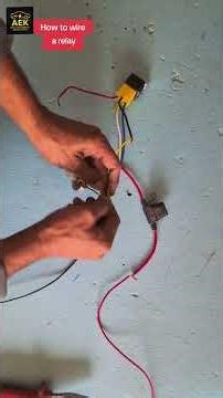 How to wire a 4 pin relay