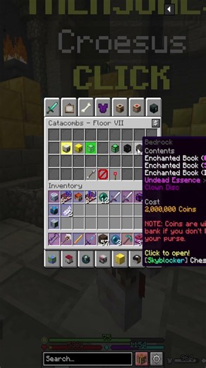 I finally dropped THIS in Hypixel Skyblock #minecraft #gaming #hypixel #hypixelskyblock