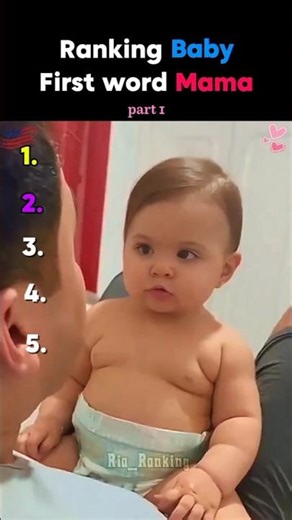 Ranking Baby First Word Mama (part 1)