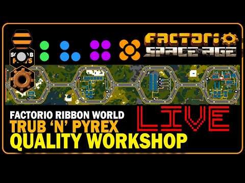 I Try to Teach TROUBLE how QUALITY Works in FACTORIO SPACE AGE - Ribbon World Mod