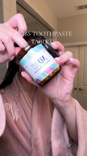 My toothpaste routine looks a little different now 🪥 The NOBS Toothpaste Tablets are made with 13 simple ingredients for a cleaner, healthier approach to oral care. Just chew, brush, and go—no messy tubes. A great option for anyone looking to upgrade their oral health routine with toothpaste tablets. #toothpastetablets @NOBS Routines