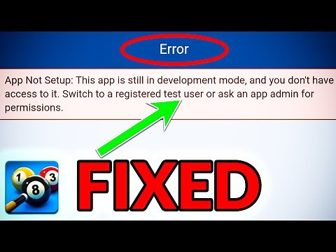 How To Fix Facebook Login Error In 8 Ball Pool
