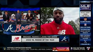 "[The team culture] just makes us better as a team and keeps us loose to able to play without a lot of pressure on us." Michael Harris II joins MLB Tonight to talk about his successful sophomore campaign and the great culture in Atlanta! | MLB Network