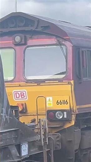 Coming from Saint Blazey going to Exeter Riverside db freight train class 66 in ews