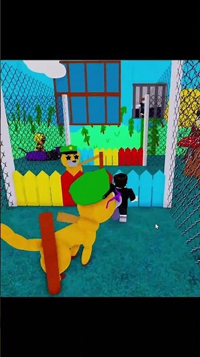 Buff police family Prison run escape 🦮🐕‍🦺 Dog obby #roblox #shortvideo #funny #obby #dog