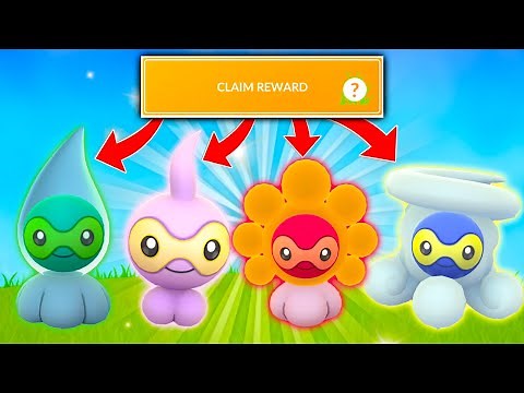 HOW TO EASILY GET ALL SHINY FORMS OF CASTFORM IN POKEMON GO! Shiny BOOSTED Rates / Weather Week