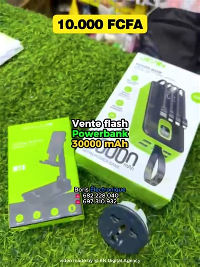 ⚙️ 𝗢𝗣𝗘́𝗥𝗔𝗧𝗜𝗢𝗡 𝗭𝗘́𝗥𝗢 𝗧𝗘́𝗟𝗘́𝗣𝗛𝗢𝗡𝗘 𝗗𝗘́𝗖𝗛𝗔𝗥𝗚𝗘́ 🔋⚡ 𝗩𝗘𝗡𝗧𝗘 𝗙𝗟𝗔𝗦𝗛 💰 𝟭𝟬.𝟬𝟬𝟬 𝗙𝗖𝗙𝗔 - 𝗣𝗢𝗪𝗘𝗥𝗕𝗔𝗡𝗞 𝟯𝟬𝟬𝟬𝟬𝗠𝗔𝗛 𝗦𝗨𝗣𝗣𝗢𝗥𝗧 𝗗𝗘 𝗧𝗘́𝗟𝗘́𝗣𝗛𝗢𝗡𝗘 𝗔𝗗𝗔𝗣𝗧𝗔𝗧𝗘𝗨𝗥 𝗨𝗡𝗜𝗩𝗘𝗥𝗦𝗘𝗟 ✨ ⚠ 𝗢𝗙𝗙𝗥𝗘 𝗟𝗜𝗠𝗜𝗧𝗘́𝗘 ⏳ 𝟰𝟴𝗛 𝗦𝗲𝘂𝗹𝗲𝗺𝗲𝗻𝘁 𝗖𝗮𝗿𝗮𝗰𝘁𝗲́𝗿𝗶𝘀𝘁𝗶𝗾𝘂𝗲𝘀 ✅ Puissance 𝟐𝟐,𝟓𝐖 ~ Super Fast Chargin ✅ USB-C (charge & recharge) ✅ Avec ses câbles pour la recharge (USB-C, USB-Android) ✅ Écran d'affichage LED du pourcentage