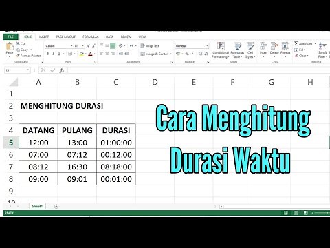 Cara Menghitung Durasi Waktu pada Microsoft Excel