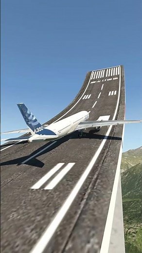 An A350 with a total of eight engines (2+6) takes off. Simulated