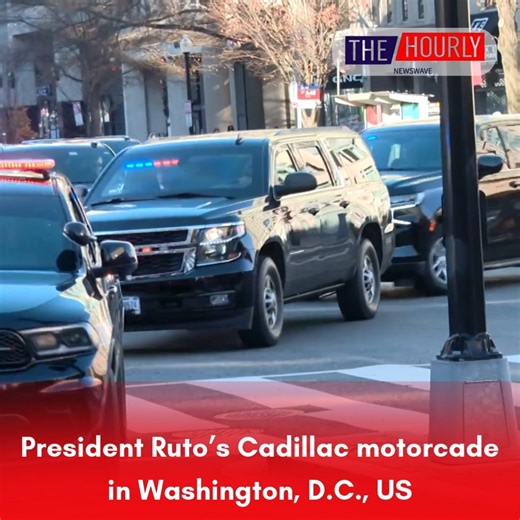 President Ruto’s Cadillac motorcade in Washington, D.C., US | The Hourly NewsWave