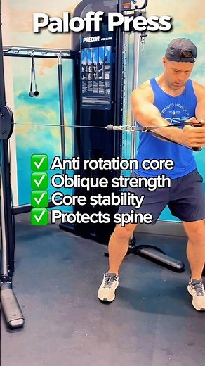 Pallof press trains your core to resist rotation, not just create it.