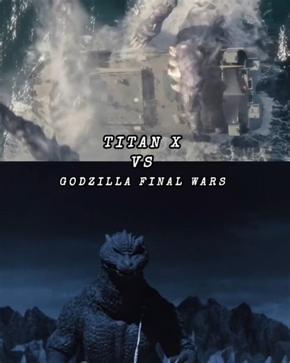Titan X vs Godzilla final wars #godzilla #edit #edits #battle