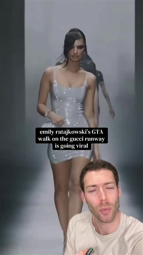 Emily Ratajkowski's GTA Walk at Gucci Runway