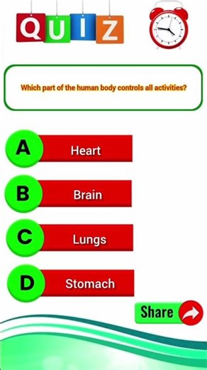 Which part of the human body controls all activities? #shorts