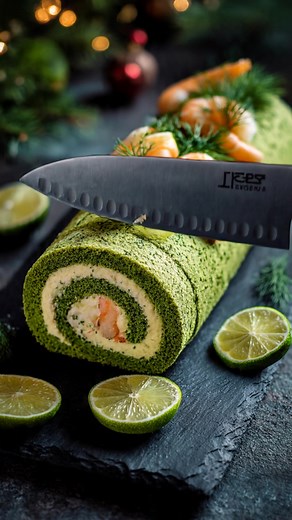 Bûche Fraîcheur aux Crevettes, Avocat & Citron Vert 🦐🥑✨ La recette compléte dans le premier commentaire 💬 | Recettes De Tous les Jours