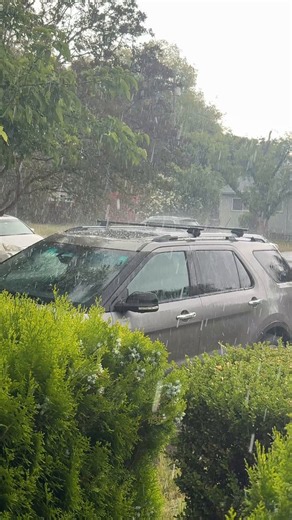 This was right when the massive thunderstorm began in Davis, California.In seconds it turned into a huge hailstorm, with rain rates briefly exceeding 5 inches an hour. 1.2 inches of rain was recorded just down the street from me in 20 minutes.