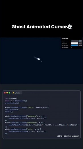Ghost Scrolling Cursor Animation — HTML & CSS Magic ✨