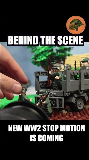 Behind the scene, WW2 stop motion WIP #ww2rebuilder #legoww2