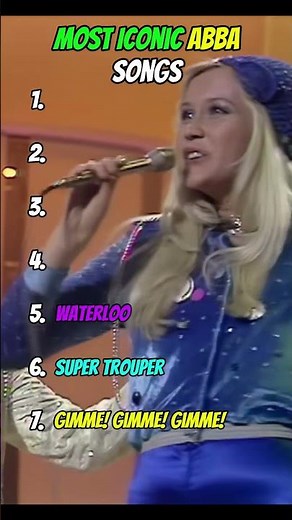 Abba Most Iconic Songs #top5 #abba #70smusic