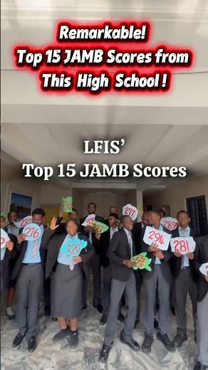 Top 15 JAMB Scores from This High School. #trending #jambresult #jamb #chechekule