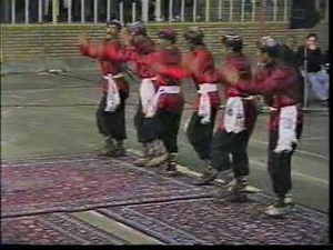 Persian folkdance, Raghse choob, from Khorasan