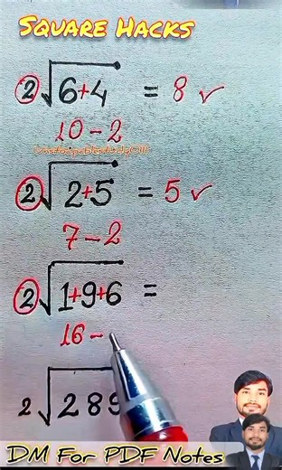 💡 Easy Square Root Tricks | Learn Fast & Smart 🧮 #SquareRoot #MathTricks #EasyMath #MathHacks #LearningMadeEasy #SmartStudy #UnstoapableStudy #MathShorts #StudyTips #MathForEveryone #fblifestyle | Unstoapablestudy0111