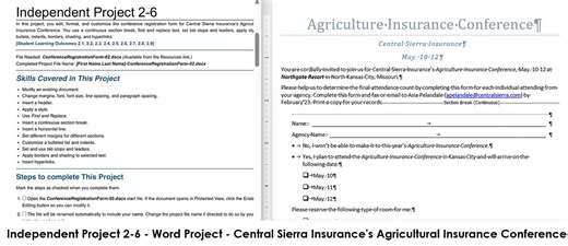 Project - Word - Chapter 2 - Independent Project 2-6 - Central Sierra Insurance’s Agriculture 2025