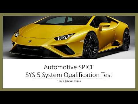 SYS 5 System Qualification Testing