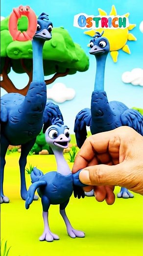 ABC M–P Clay Animals! Meerkat 🐾 Crocodile 🐊 Ostrich 🐦 Porcupine 🦔 Family Sounds | Hiss Hiss Kids