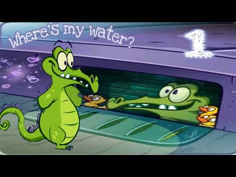Where's my water? 1💦💦💦 gameplay walkthrough part 1 🎀 SWAMPY🎀 (Android,ios)