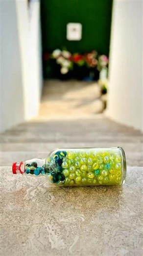 Loud Marble Explosion 💥 Yellow Bottle Burst ASMR 🎧 #asmr #satisfying #trending #shorts