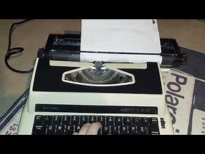 royal aristocrat electric typewriter