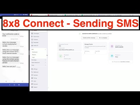 8x8 Connect - Multichannel Sender for SMS