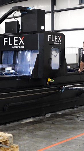 Stop forcing large parts into closed-door machines. With the FlexCNC, the spindle moves along the bed, not the table. That means safer setups, easier part loading, and no risk of oversized parts sticking out of the enclosure. Maximize throughput with a machine built for big work. | Flex Machine Tools | Facebook