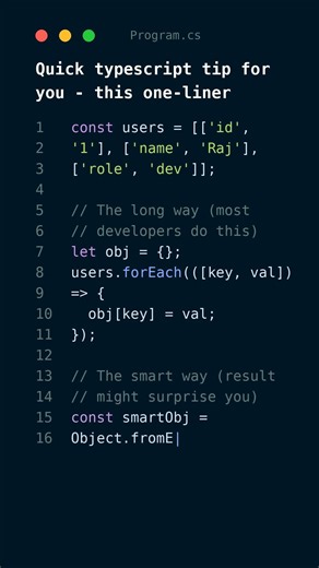 The typescript feature I use daily 👍 🤯 #programming #typescripttutorial #viral