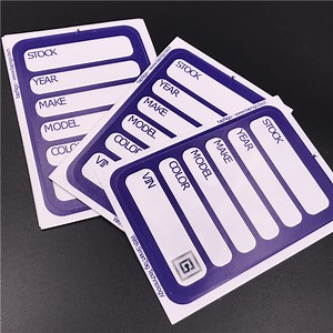 [Hot Item] Static Cling Material Oil Change Reminder NFC Labels
