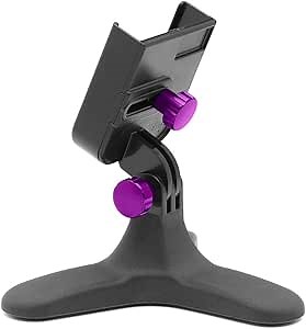 WeatherTech DeskFone - Universal Desktop Cell Phone Holder (Violet Metal Knobs)
