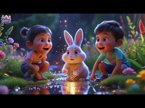 The Rabbit Stepped Outside | Fun Animal Rhyme | Rhyme Land