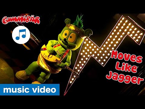 Gummibär - "Moves Like Jagger" Music Video - The Gummy Bear Cover Song - Party Pop