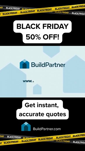 🚨50% OFF🚨 Builders and contractors, fed up of researching material costs and calculating quantities when pricing jobs? When you’re out on site all day, the last thing you want is to come home in the evening and spend your downtime putting together quotes. That’s where BuildPartner comes in! You can generate accurate, bespoke quotes for your construction projects in just a matter of minutes: 🚀 Start your free trial at BuildPartner.com 🏡 Choose your construction project type 🛏️ Select the roo