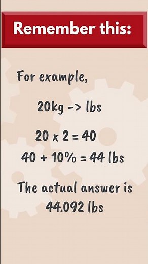 EASILY Convert Kilograms To Pounds | KG To Lbs | Useful Trick
