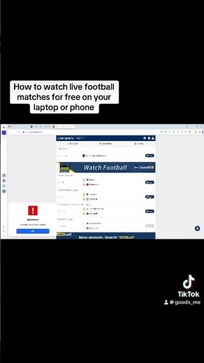 Sites to watch football matches live on a laptop and a phone