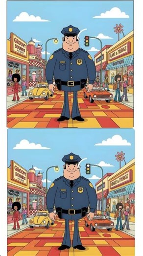 Can You Find the 4 Difference Between these 2 Images. #shortsfeed #shorts #quiz