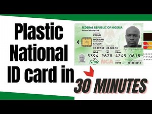 How To Obtain Your National ID Card (Plastic) in 30Minutes || NIMC Digital ID Card
