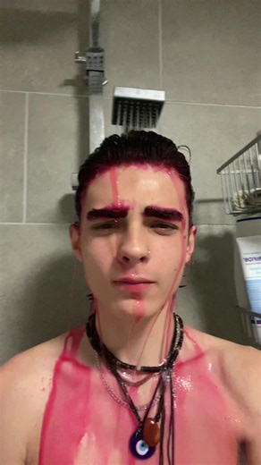 Transforming to Dark Red Hair in a Bathtub