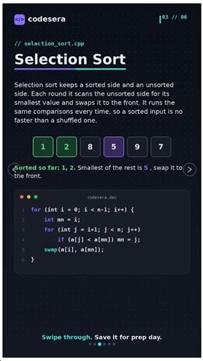 Every Sorting Algorithm Explained in 60 Seconds #python #coding #leetcode #shorts #ds #dsa