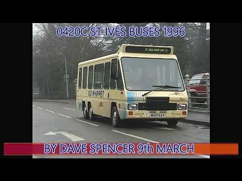 0420C ST IVES CAMBS BUSES 9th MARCH 1996 FILMED BY DAVE SPENCER YOUTUBE VERSION