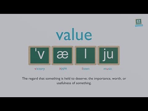 How to pronounce value ?